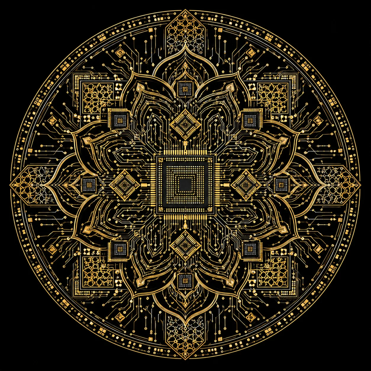 Indian Electronics CAD Circuit Mandala