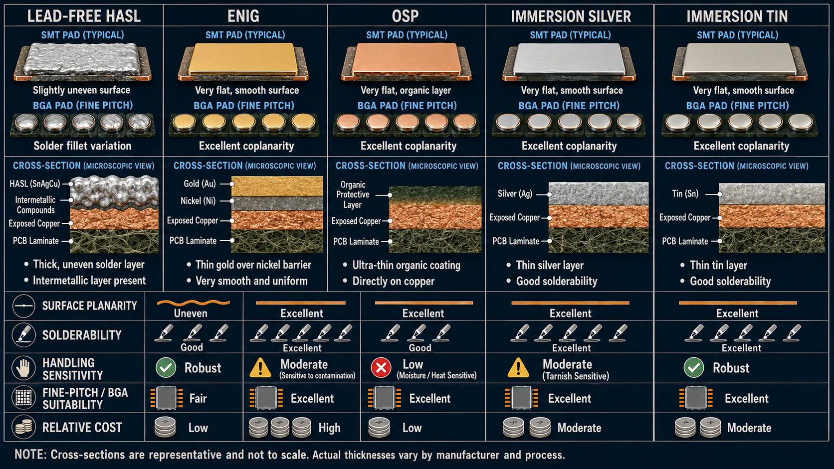 SURFACE FINISH COMPARISON