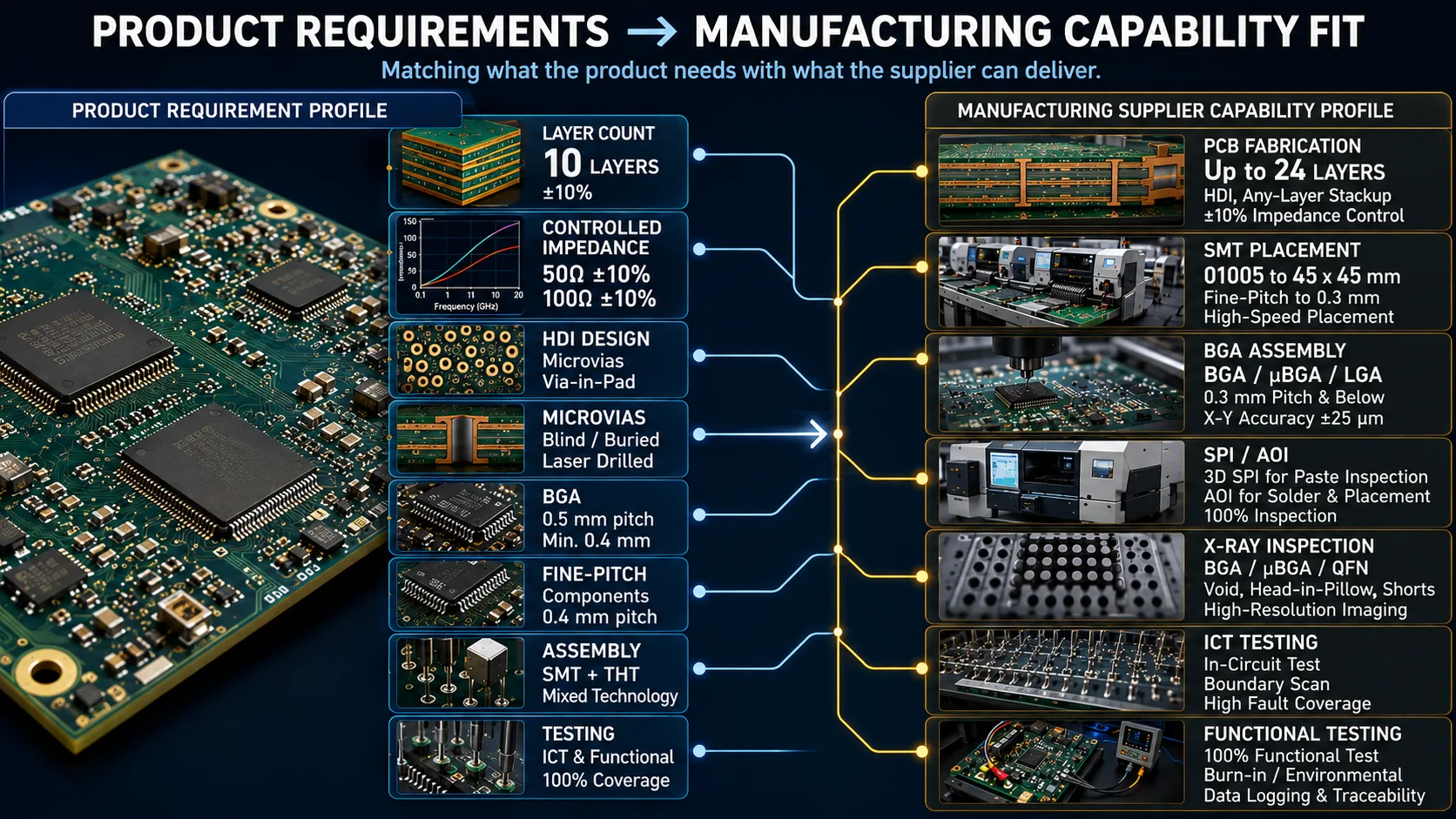 PRODUCT REQUIREMENT → SUPPLIER CAPABILITY FIT