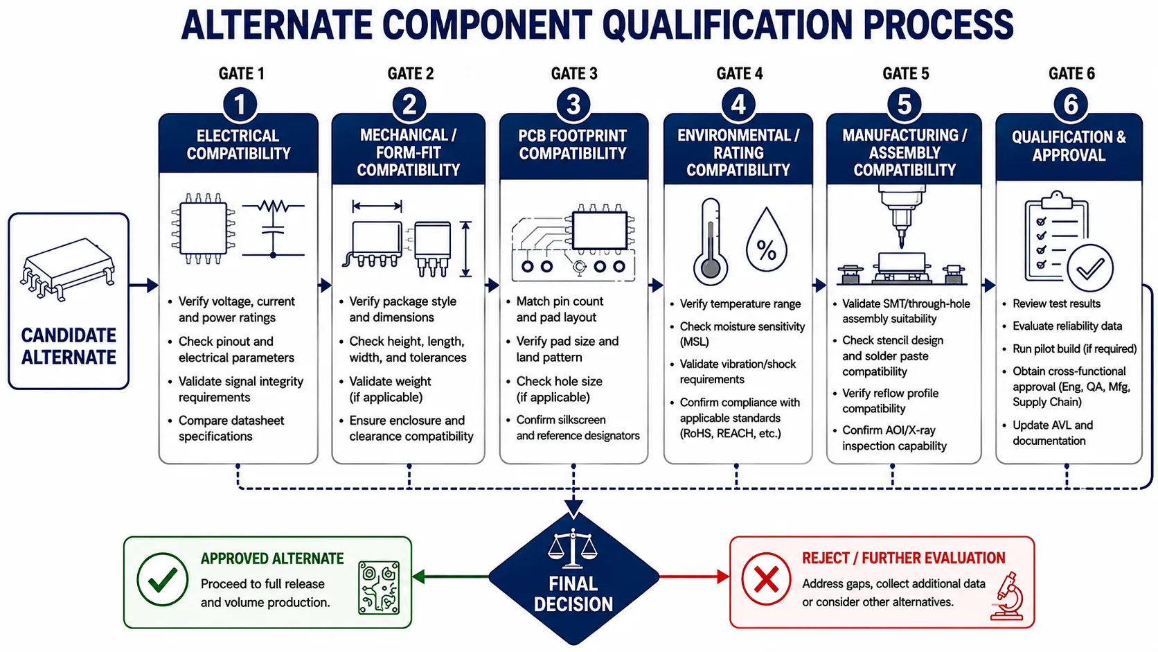 Alternate Component Decision Flow