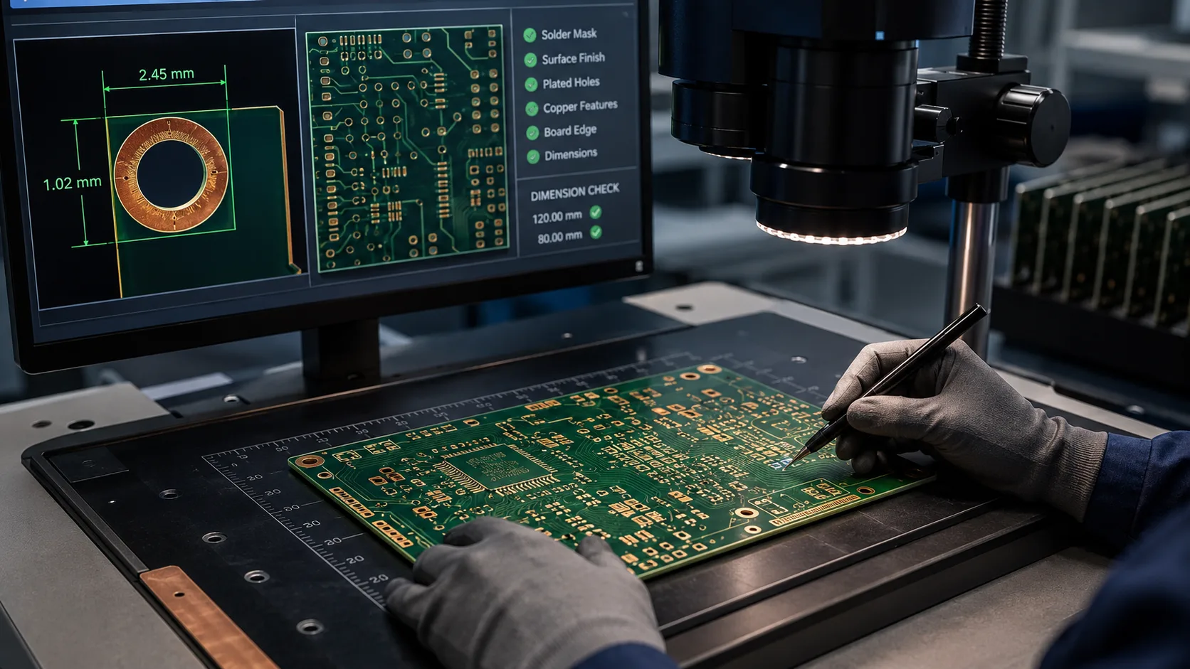 FINAL PCB INSPECTIONFinal inspection verifies the finished board against the applicable manufacturing specification and acceptance criteria.