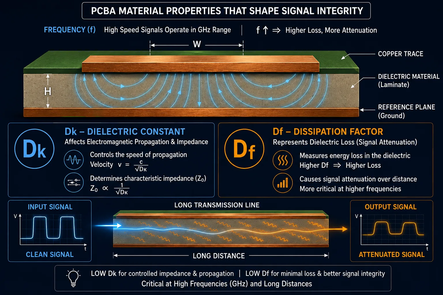 Dk and Df in High-Speed PCB Design