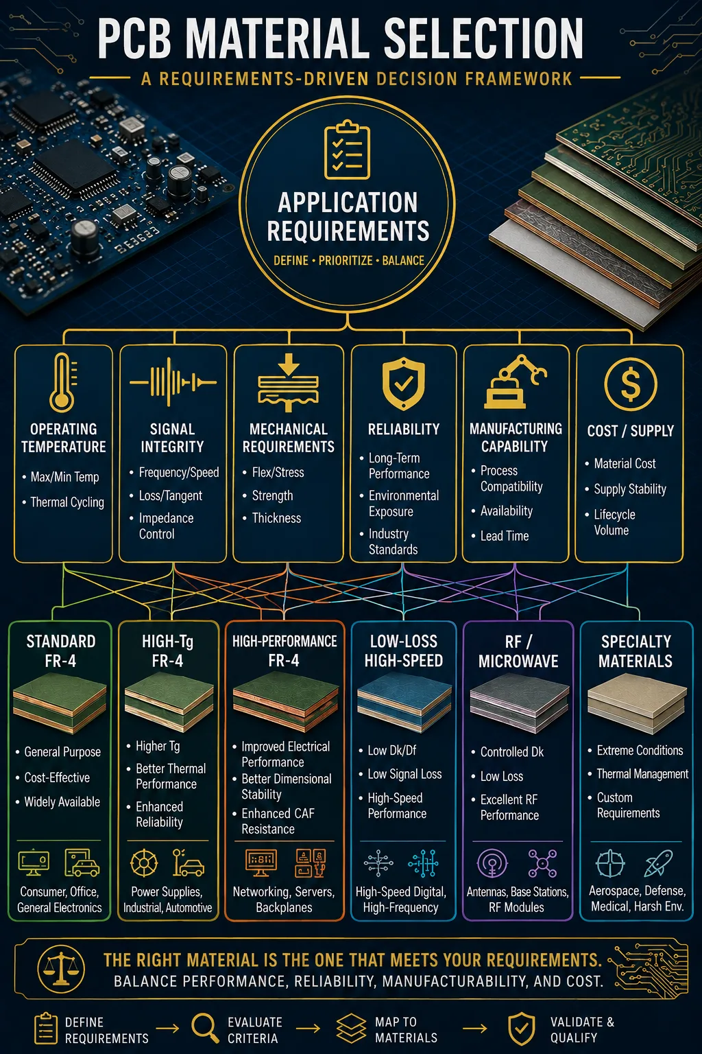 PCB Material Selection Decision Framework