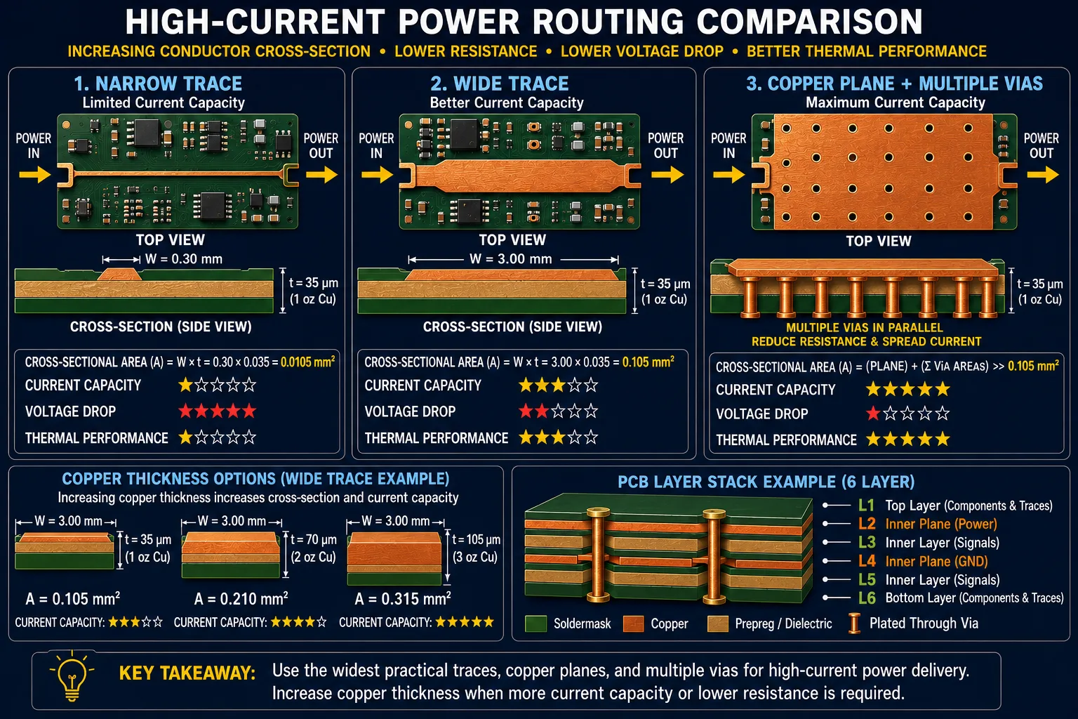 High-Current PCB Routing