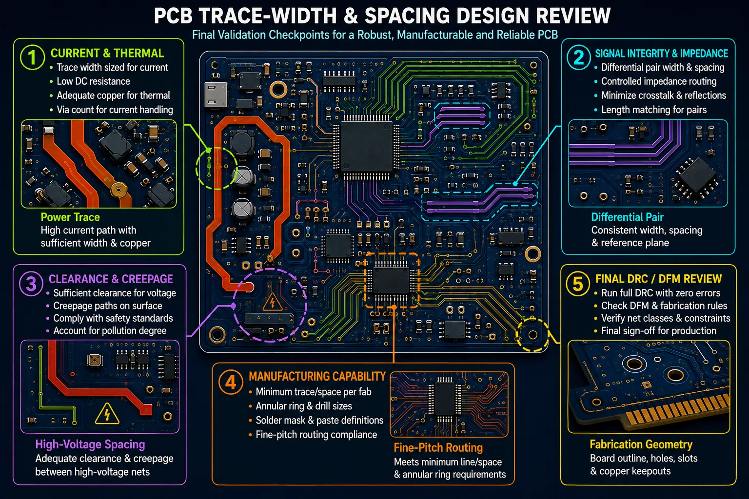 Final Trace Width & Spacing Design Review