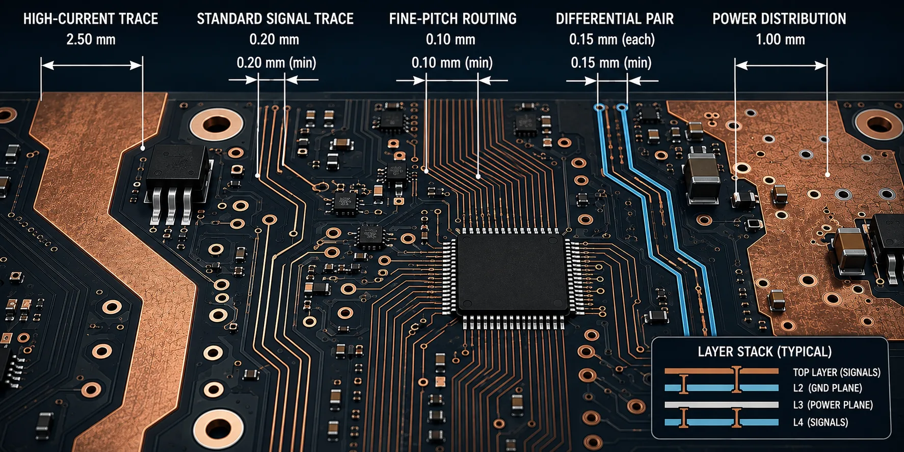 Trace Width and Spacing: What PCB Designers Need to Know