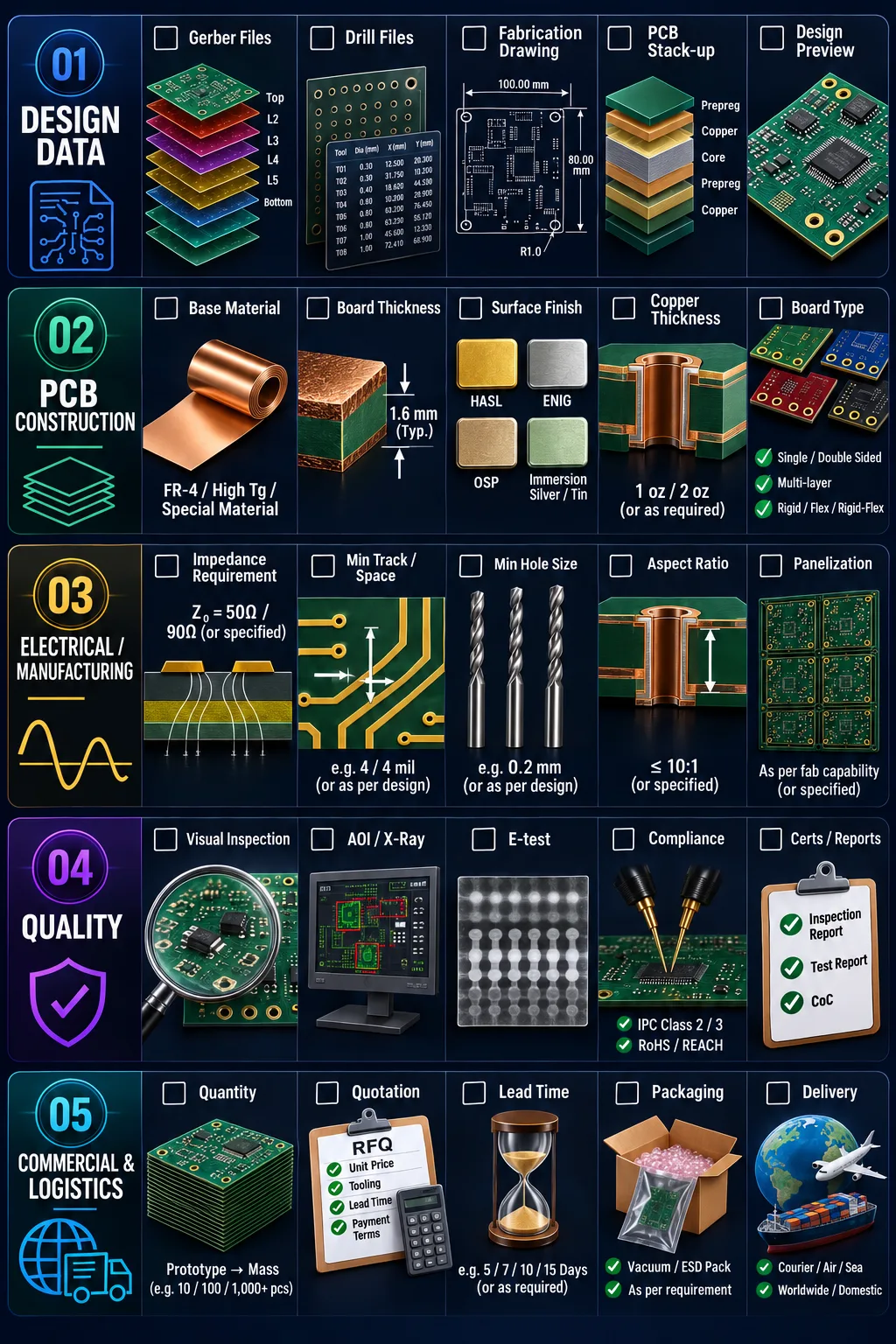 THE PCB RFQ CHECKLIST
